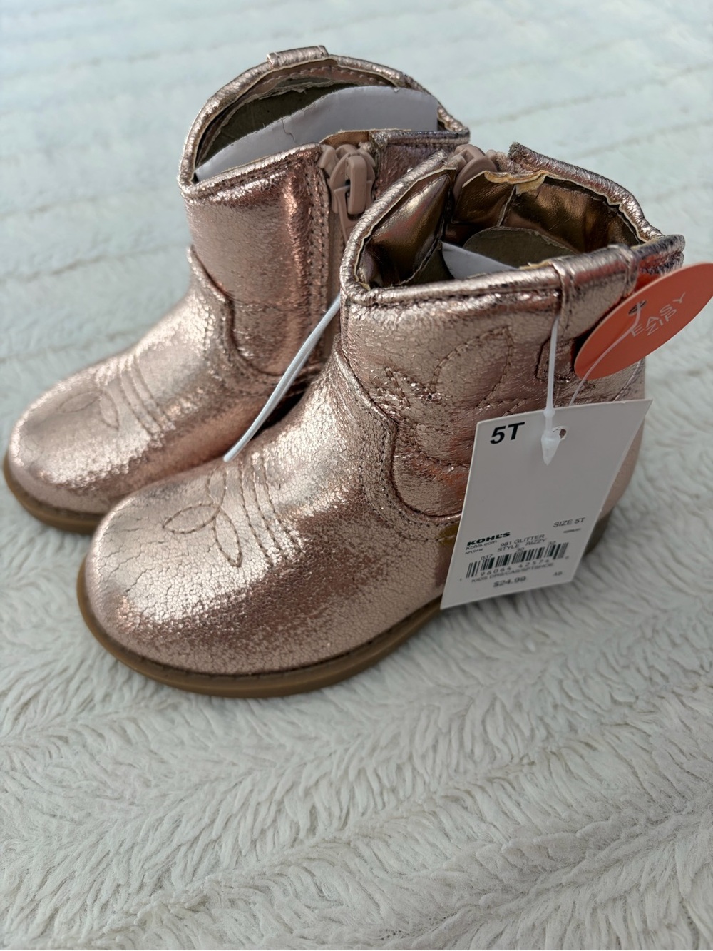 NWT Jumping Beans Girls Toddler Boots Size 5